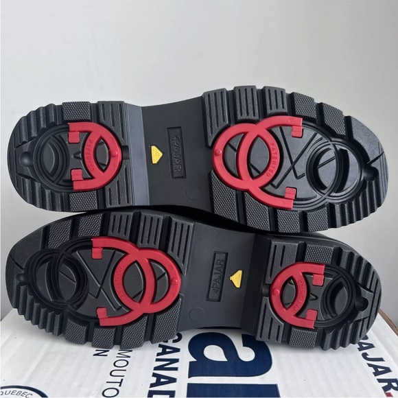 Pajar Heritage Patch Boot Black Leather Waterproof Ice Grip Sheepskin $450 5B 6B - Picture 10 of 14